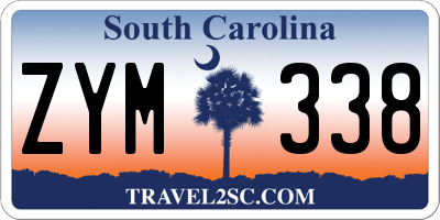 SC license plate ZYM338