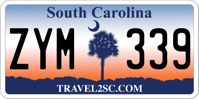 SC license plate ZYM339