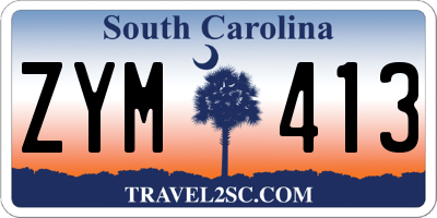 SC license plate ZYM413
