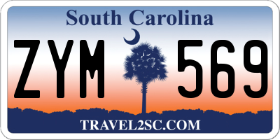 SC license plate ZYM569