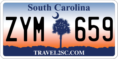 SC license plate ZYM659
