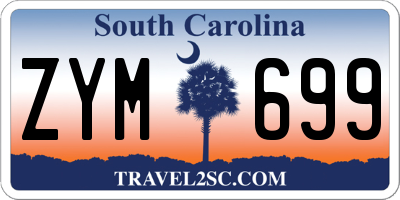 SC license plate ZYM699