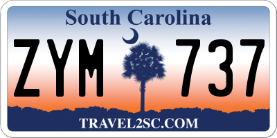 SC license plate ZYM737