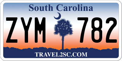 SC license plate ZYM782