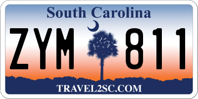 SC license plate ZYM811