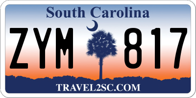 SC license plate ZYM817