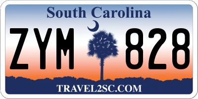 SC license plate ZYM828