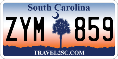 SC license plate ZYM859