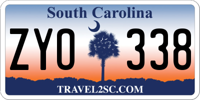 SC license plate ZYO338