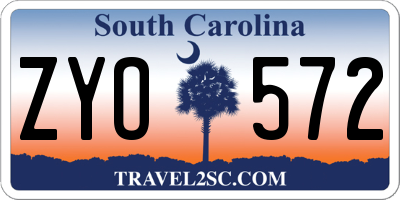 SC license plate ZYO572