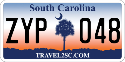 SC license plate ZYP048