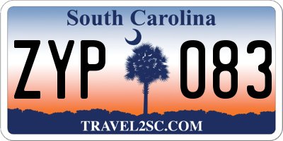 SC license plate ZYP083