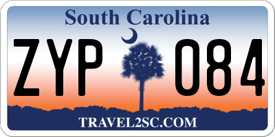 SC license plate ZYP084