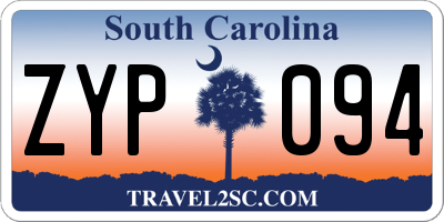 SC license plate ZYP094