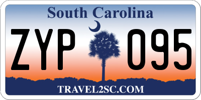 SC license plate ZYP095