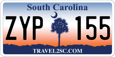 SC license plate ZYP155