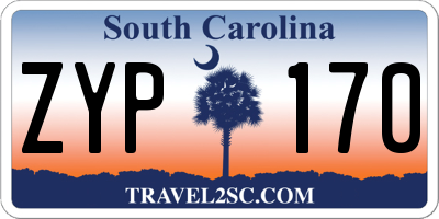 SC license plate ZYP170