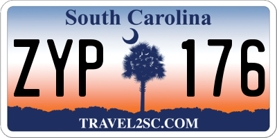 SC license plate ZYP176