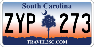 SC license plate ZYP273