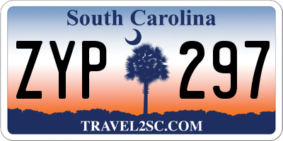 SC license plate ZYP297