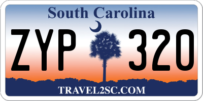SC license plate ZYP320