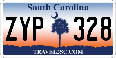 SC license plate ZYP328