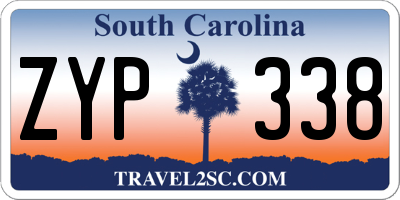 SC license plate ZYP338