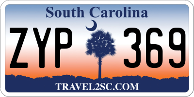 SC license plate ZYP369