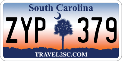 SC license plate ZYP379