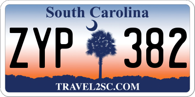 SC license plate ZYP382