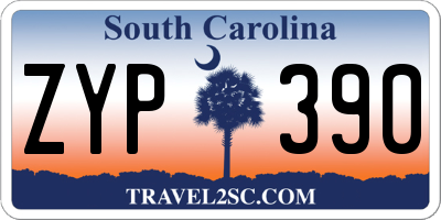 SC license plate ZYP390