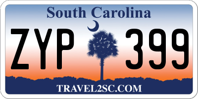 SC license plate ZYP399