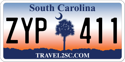 SC license plate ZYP411