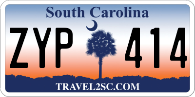 SC license plate ZYP414