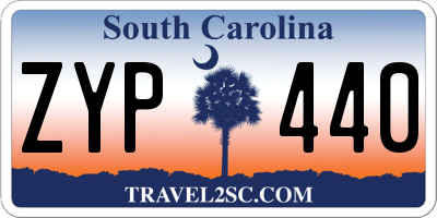 SC license plate ZYP440