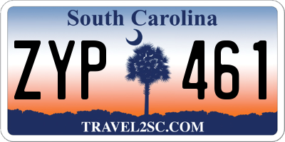 SC license plate ZYP461