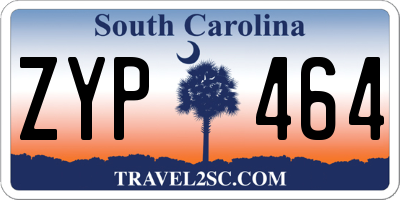 SC license plate ZYP464