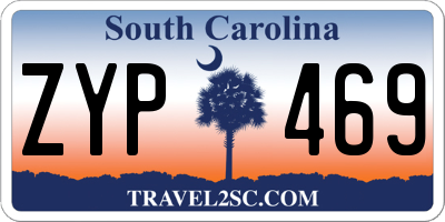 SC license plate ZYP469
