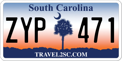 SC license plate ZYP471