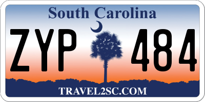 SC license plate ZYP484