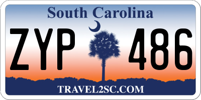 SC license plate ZYP486