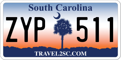 SC license plate ZYP511