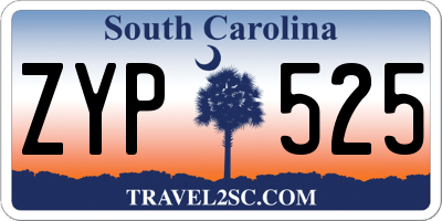 SC license plate ZYP525