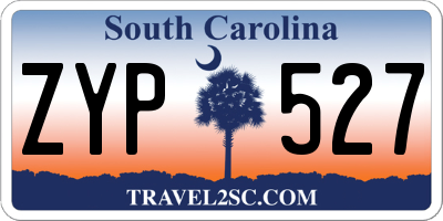 SC license plate ZYP527