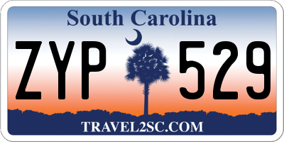 SC license plate ZYP529