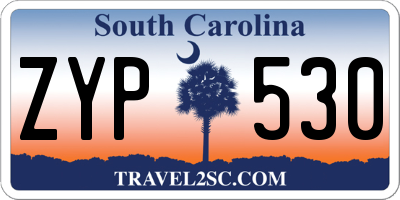 SC license plate ZYP530