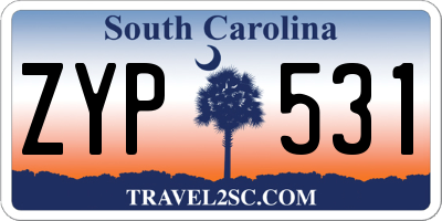 SC license plate ZYP531