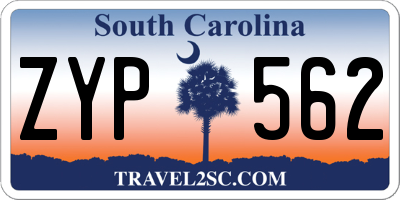 SC license plate ZYP562