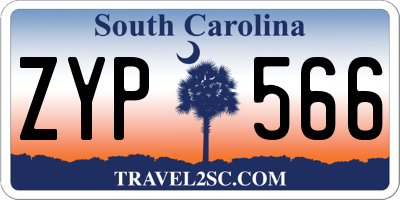 SC license plate ZYP566