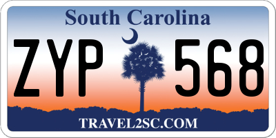 SC license plate ZYP568